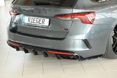 Octavia 4 RS tuning - nástavce zadního nárazníku