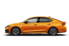 Octavia 4  Sportline - oranžová Phoenix metalíza