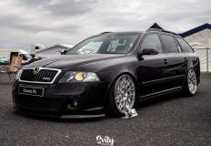 Octavia 2 Combi tuning - černá metalická