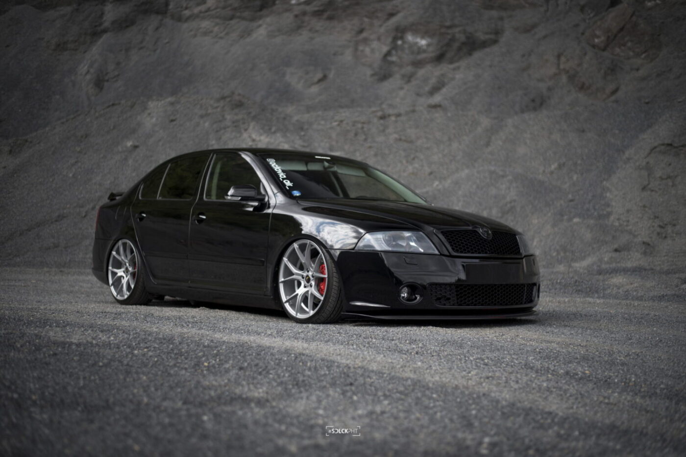 Škoda Octavia 2 Tuning - honeycomb maska