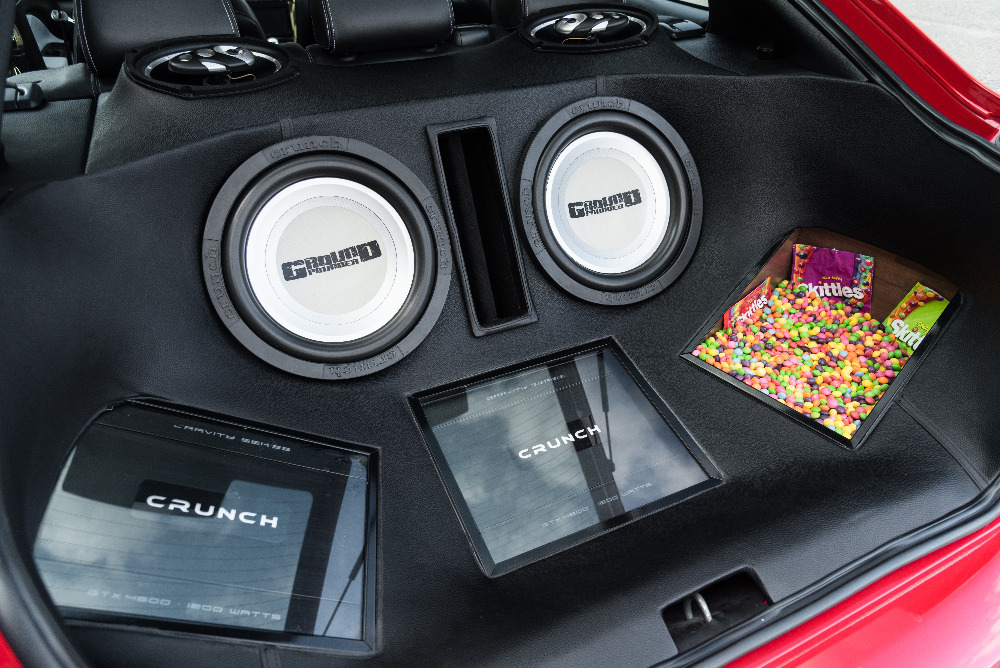 Škoda Octavia 1 RS tuning - audio zástavba do kufru