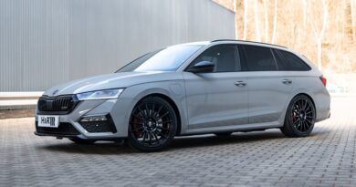 Škoda Octavia 4 RS iV tuning - sportovní pružiny