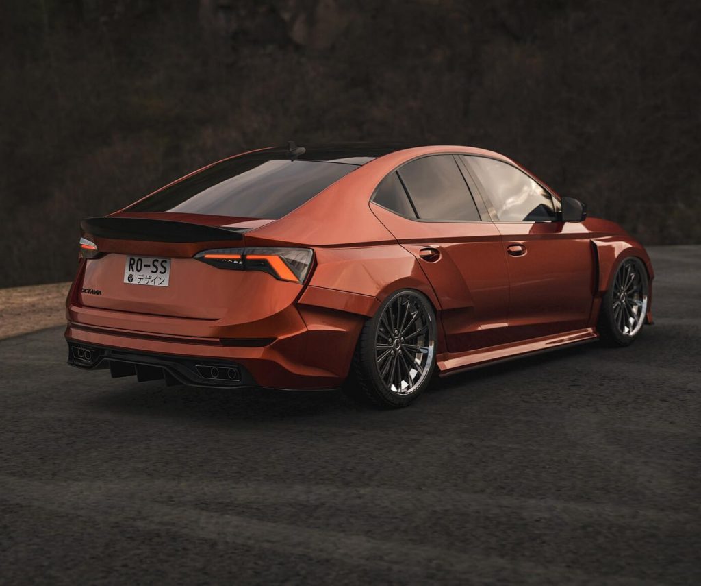 Octavia 4 Widebody extrémní tuning